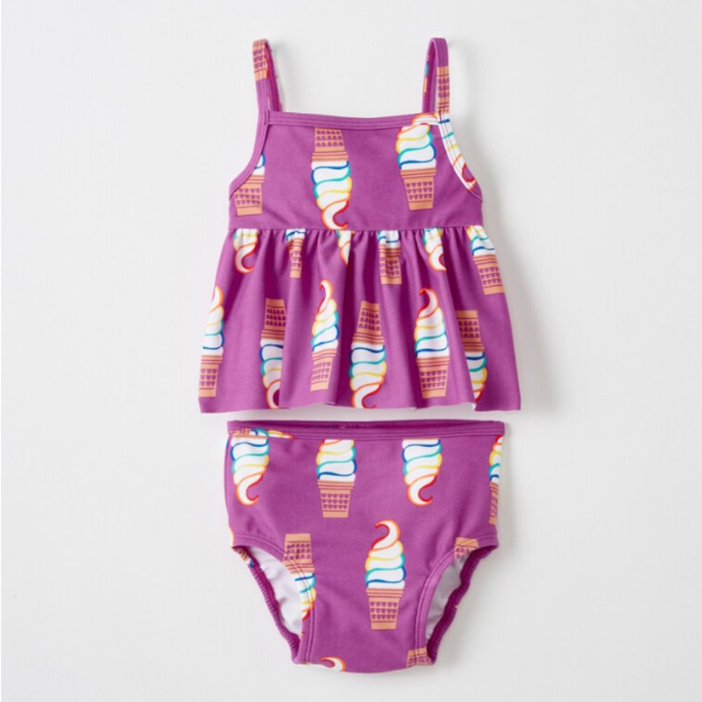 NWT Hanna Andersson ice cream tankini set (6-12m)